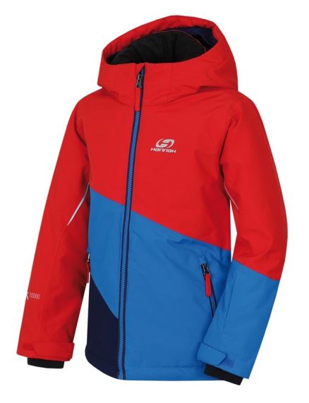 Dětská nepromokavá lyžařská bunda Hannah Kigali JR molten lava/directoire blue