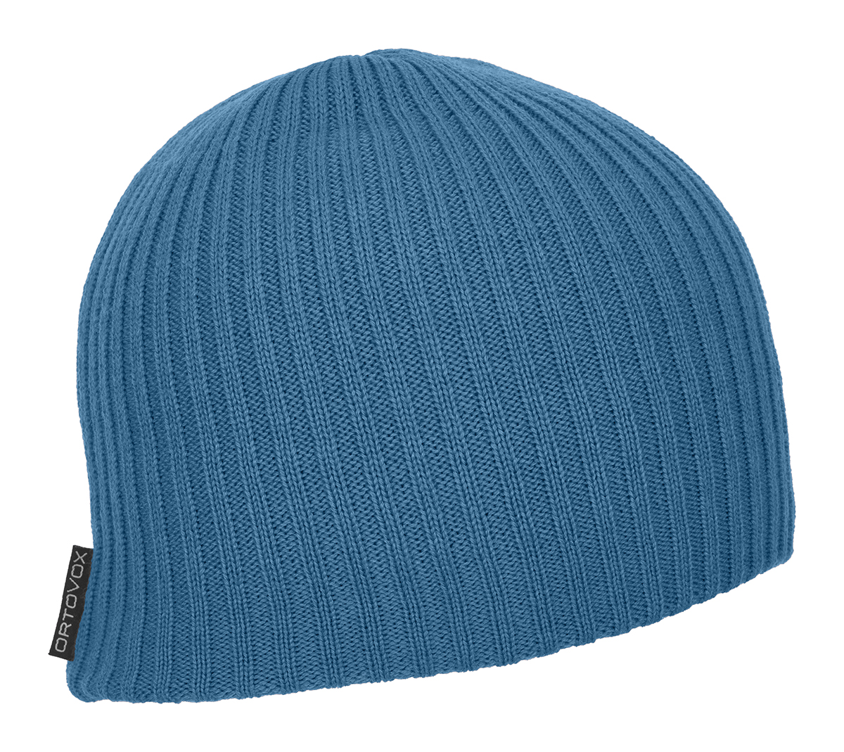 Čepice ORTOVOX Double Rib Logo Beanie Blue Sea