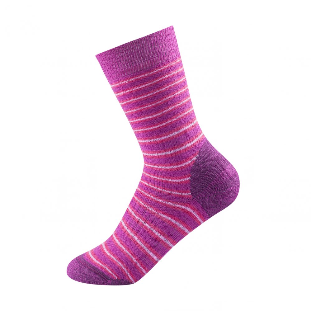 Dětské velmi teplé vlněné ponožky Devold Multi Heavy růžová 25-27