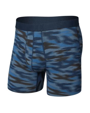 Pánské boxerky SAXX DropTemp Cooling Cotton Boxer Brief swift camo-dark ink