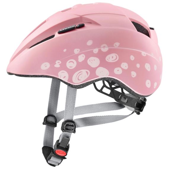 Dětská cyklistická helma Uvex KID 2 CC, Pink Polka Dots Uni