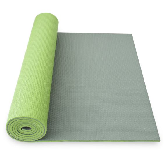 Podložka na cvičení Yate Yoga Mat Dvouvrstvá zelená/šedá