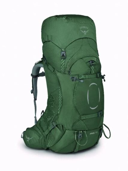 Turistický batoh Osprey Ariel 55 koseret green