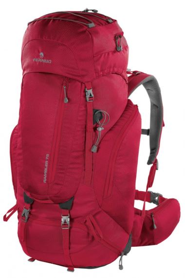 Jednoduchý turistický batoh Ferrino Rambler 75L red