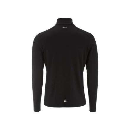 Pánské triko Craft Wool Wind HZ LS black (1)