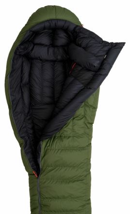 Péřový spací pytel WARMPEACE Horizont 1400 - Mars red/black (4)