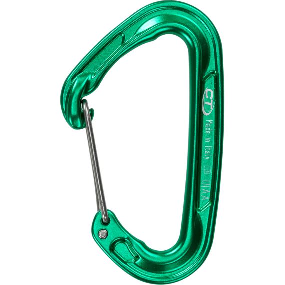 Lehká drátová karbina Climbing Technology Fly-weight (wire gate) green