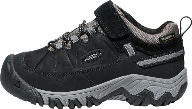 Dětská nepromokavá bota Keen Targhee IV Low WP Children black/steel grey (2)