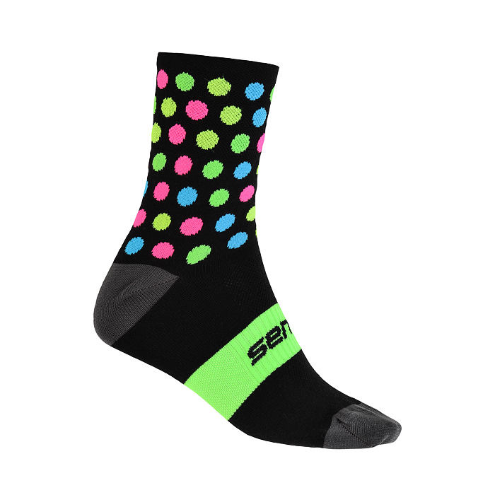 Ponožky SENSOR Dots černá/multi 3-5 UK