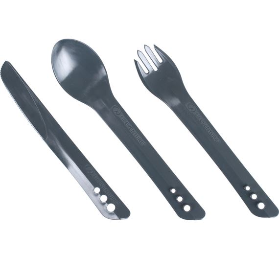 Příbor Lifeventure Ellipse Cutlery Set graphite