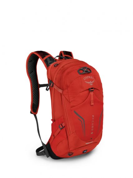 Pánský cyklistický a trekový batoh OSPREY Syncro II 12L firebelly red