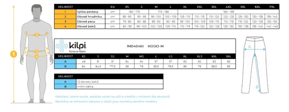 Pánské kalhoty Kilpi HOSIO-M černá (7)