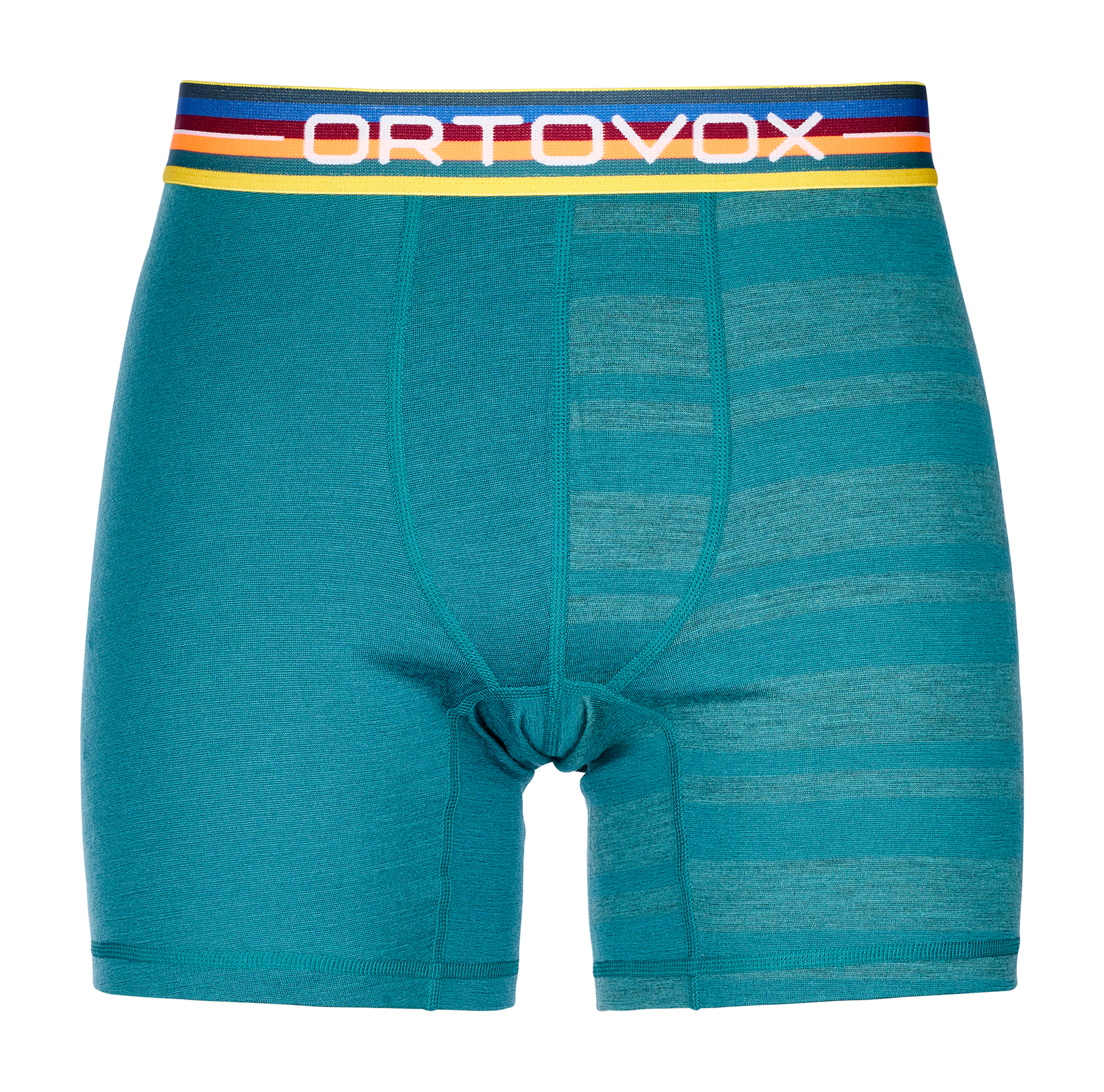 Pánské funkční boxerky ORTOVOX 185 Rock'n'Wool Boxer Pacific green S