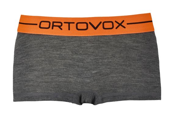 Dámské funkční boxerky z merino vlny Ortovox 185 Rock´n´Wool Hot Pants grey blend