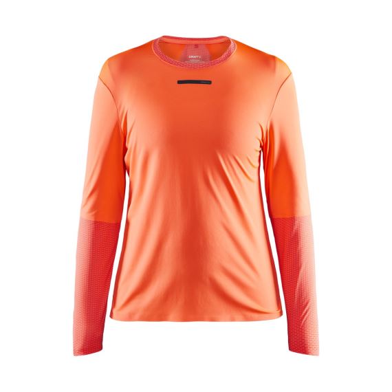 Dámské funkční tričko s dlouhým rukávem CRAFT Vent Mesh LS oranžová