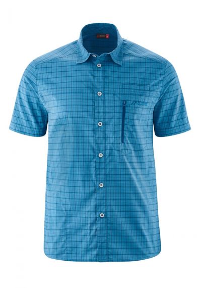 Pánská košile s krátkým rukávem Maier Sports Mats S/S blue