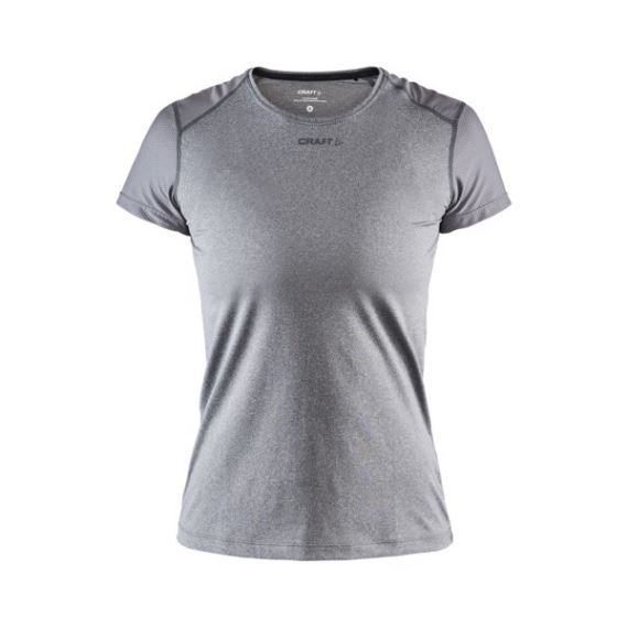 Dámské funkční tričko s krátkým rukávem CRAFT ADV Essence Slim SS tmavě šedá