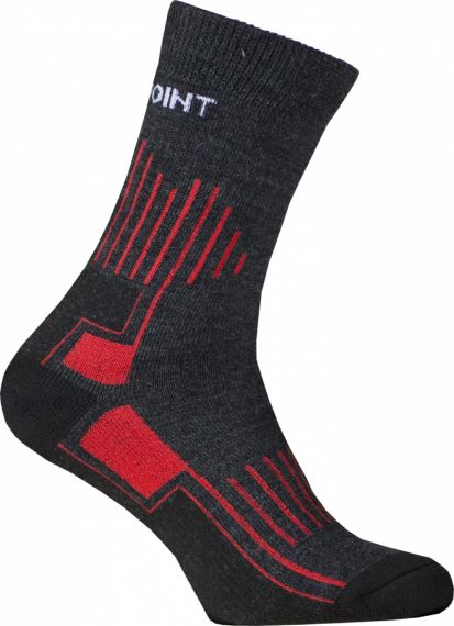 Ponožky High Point Lord 2.0 Merino black/red