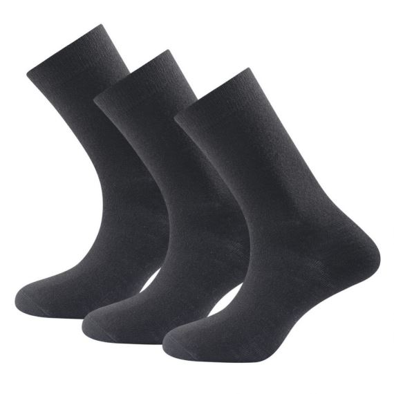 Pánské velmi lehké vlněné ponožky Devold Daily černá
