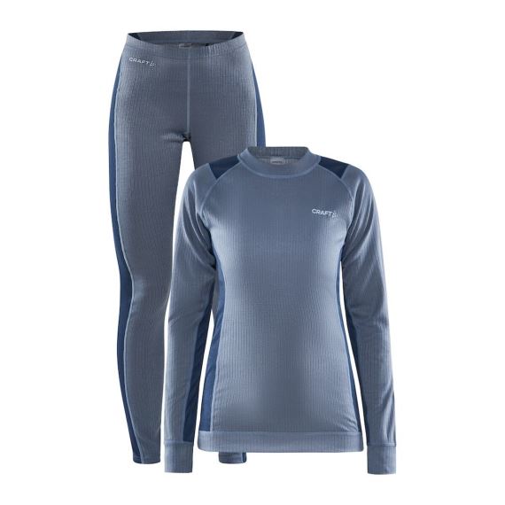 Dámský dvoudílný set funkčního prádla Craft Core Dry Baselayer - triko, spodky Tmavě modrá L