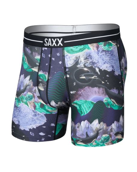 Pánské boxerky SAXX Volt Breathable Mesh midnight sun-black