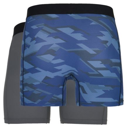 Pánské technické boxerky Kilpi 2 pack Nett-U Tmavě šedá/modrá (1)