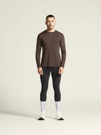 Pánské tričko Craft ADV Essence LS 2 hnědá (2)