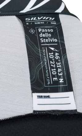 Pánský cyklistický dres Silvini Stelvio Black white (3)