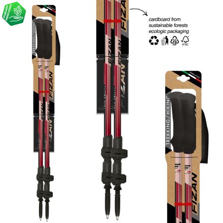 Trekové hole Fizan Trek Pro - L dark red (2)