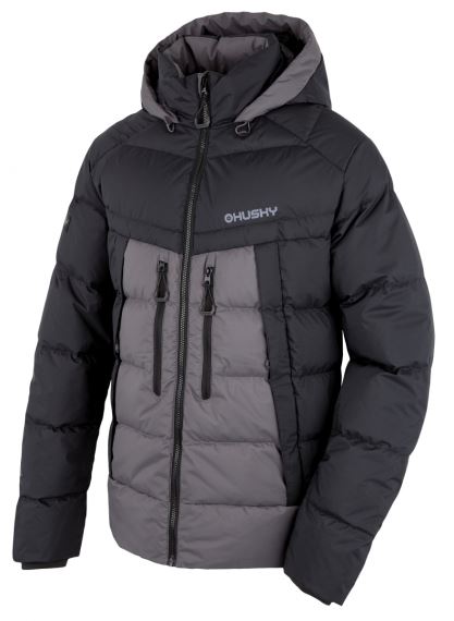 Pánská péřová bunda Husky Durra M black/grey