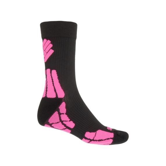 Ponožky SENSOR Hiking Merino Wool černá/růžová