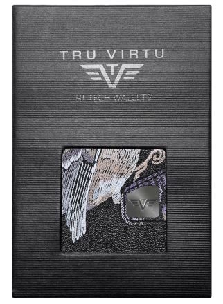 Peněženka Tru Virtu Click & Slide Special Edition kůže Bird & Clover černá (4)
