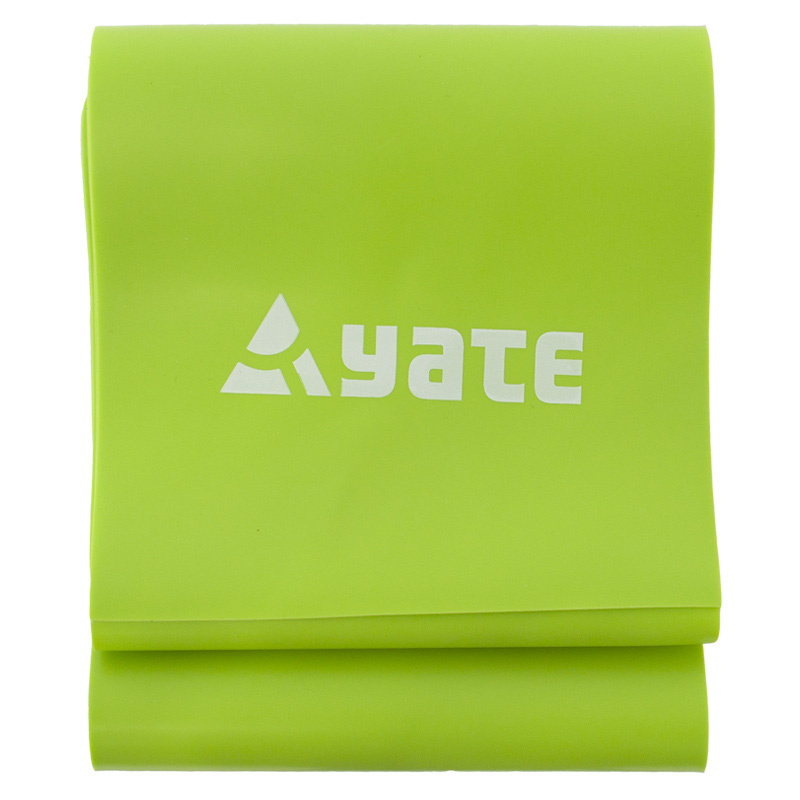 Cvičební pás YATE Fit Band 120 x 12 cm tuhý, zelená
