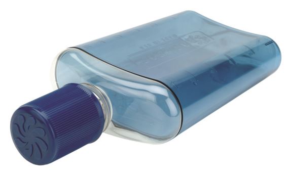 Láhev Nalgene Flask blue with blue Cap 350 ml