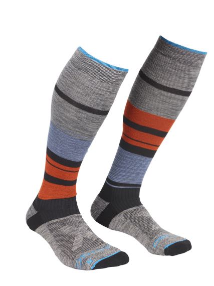 Pánské funkční termo ponožky Ortovox All Mountain Long Socks Warm multicolour