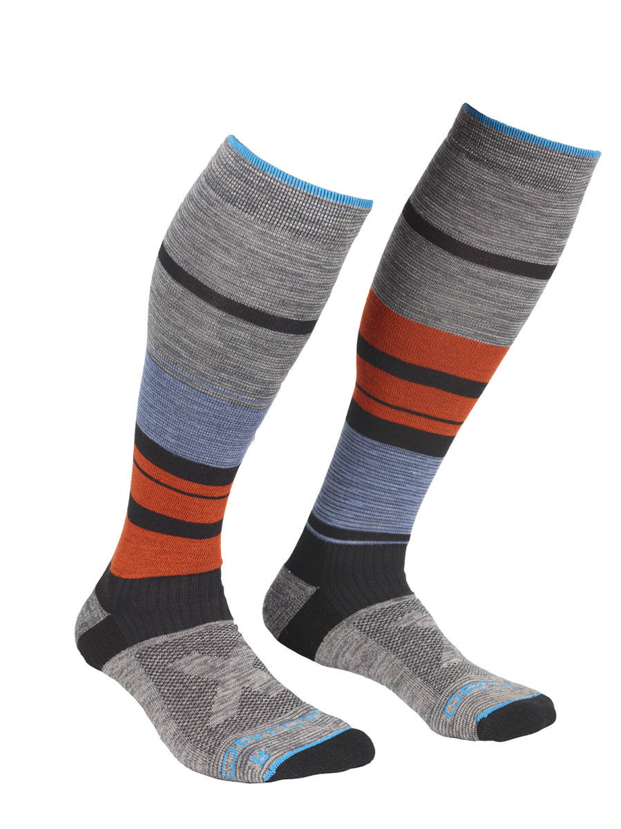 Pánské funkční termo ponožky Ortovox All Mountain Long Socks Warm multicolour 39-41 EU