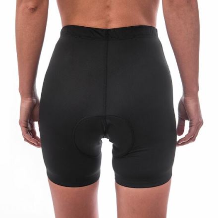 Dámské cyklistické kalhoty krátké s vložkou Sensor Cyklo Basic true black (2)