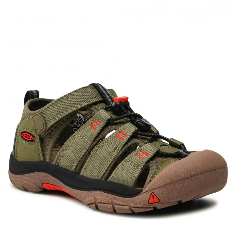 Dětské sandály Keen Newport H2 Youth Olive drab/orange 35EU