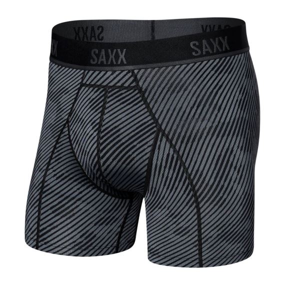 Pánské boxerky SAXX Kinetic L-C Mesh Boxer Brief optic camo-black