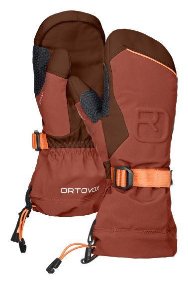 Pánské rukavice ORTOVOX Merino Freeride Mitten Clay orange