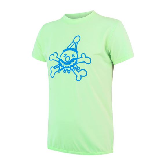 Dětské funkční tričko s krátkým rukávem a potiskem SENSOR Coolmax Fresh PT Clown sv. zelená