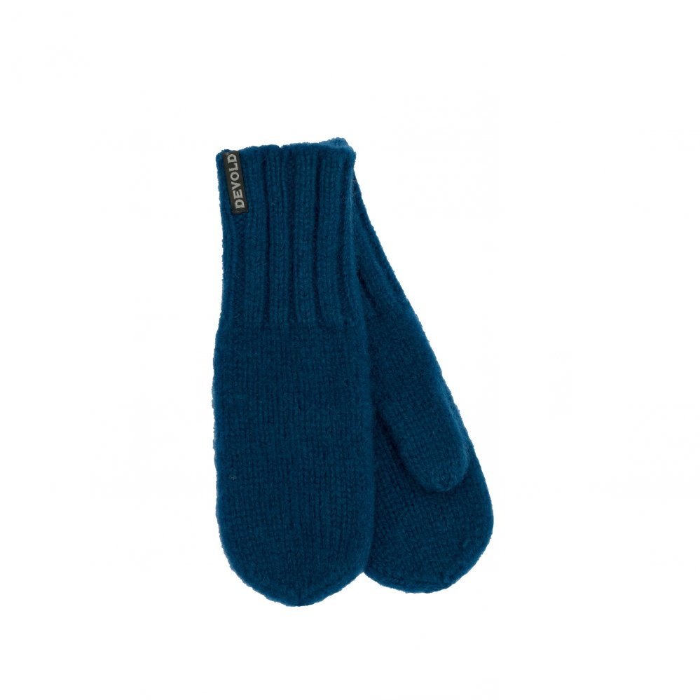 Pánské norské vlněné rukavice Devold Nansen modrá XL