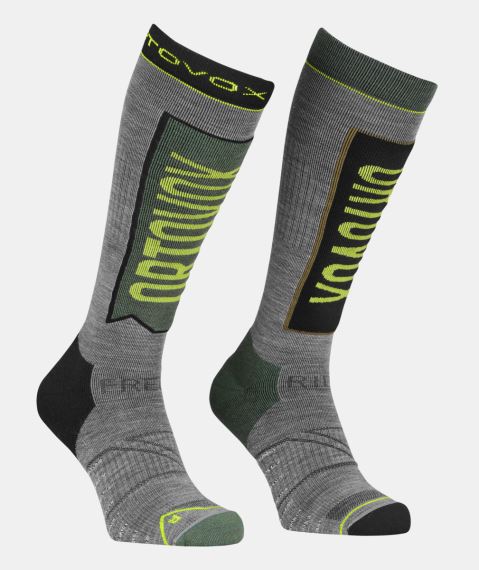 Pánské lyžařské ponožky Ortovox Free Ride Long Socks wild herbs