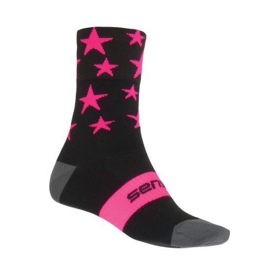 Ponožky SENSOR Stars černá/růžová