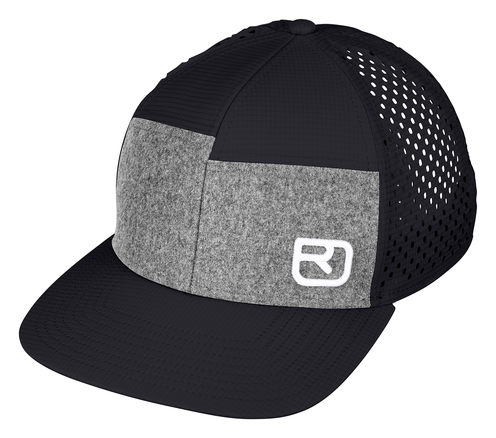 Kšiltovka ORTOVOX Logo Air Trucker Cap Black raven