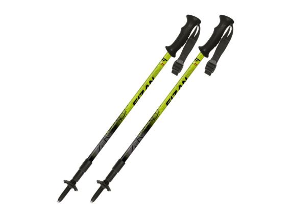 Trekové hole Fizan Explorer lime/grey