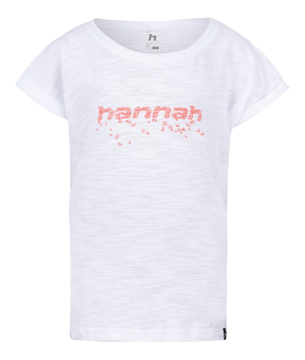 Dětské triko Hannah Kaia JR White - pink 134-140