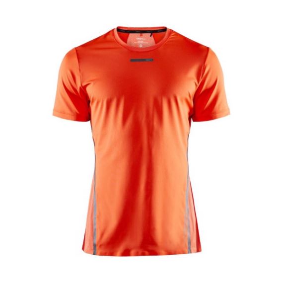 Pánské funkční tričko s krátkým rukávem CRAFT Vent Mesh SS oranžová