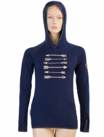 Dámská merino mikina Sensor Upper Arrows deep blue (5)