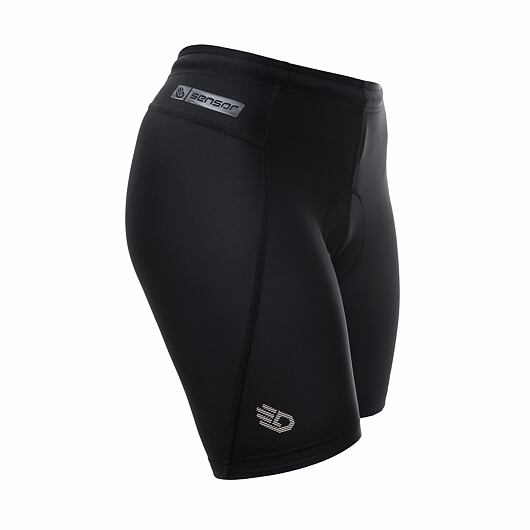 Dámské cyklistické kalhoty krátké s vložkou Sensor Cyklo Entry true black L